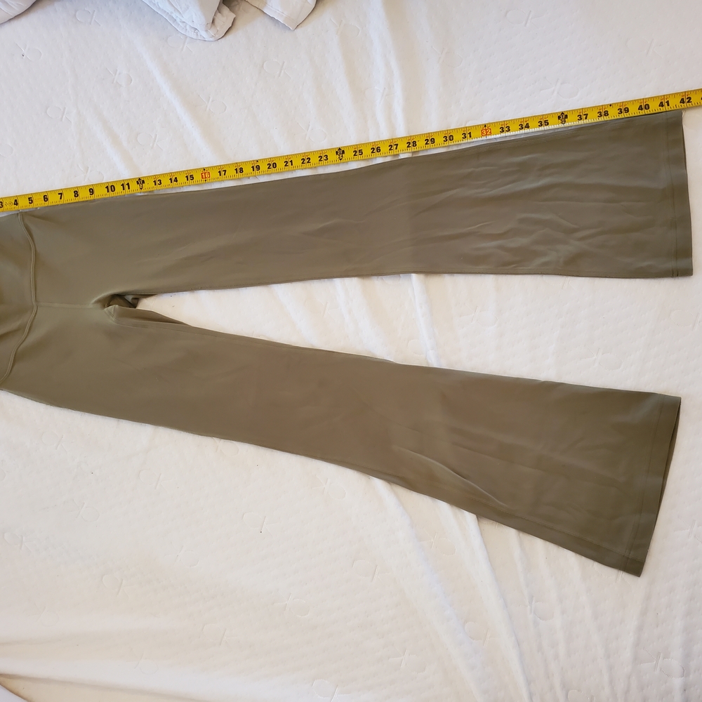 Lulu Lemon Olive Green Flared Pants
